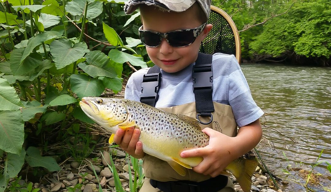 Aiden’s First Brown Trout